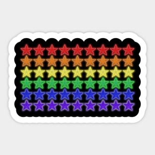 Neonstars LGBT+ Sticker